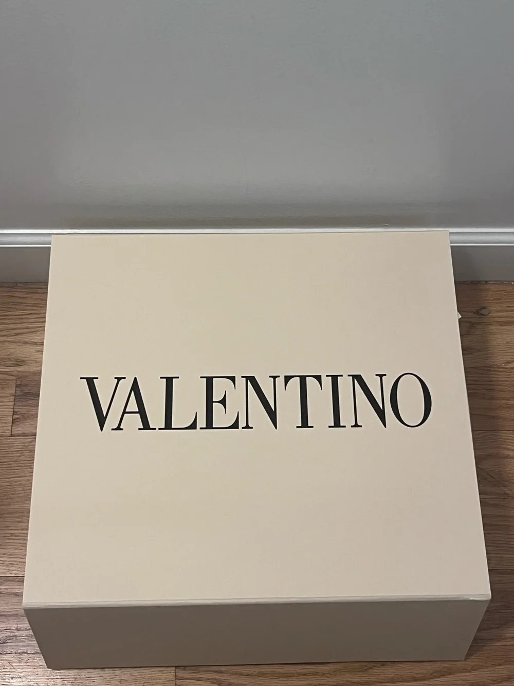 Valentino Cream Box with Black Logo